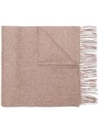 N.peal Large Woven Scarf - Neutrals