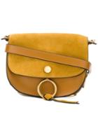 Chloé 'kurtis' Shoulder Bag, Women's, Yellow/orange, Calf Leather/calf Suede