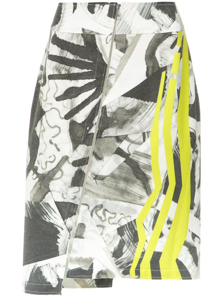 Mara Mac Abstract Print Zipped Skirt - Unavailable