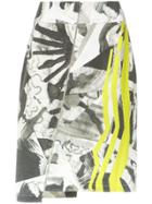 Mara Mac Abstract Print Zipped Skirt - Unavailable