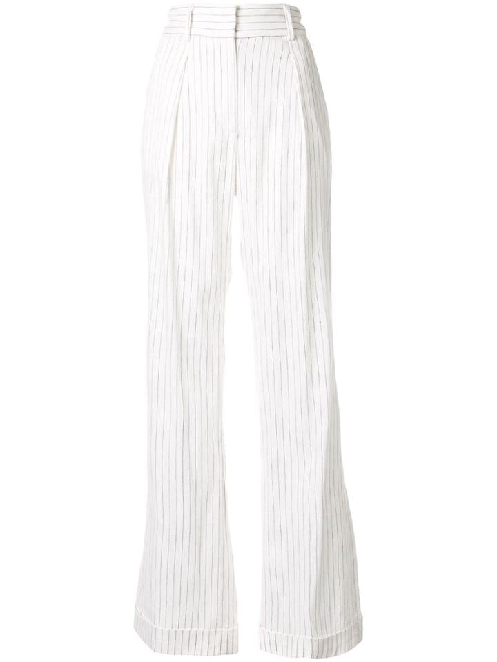 Rebecca Vallance Tate Striped Trousers - White