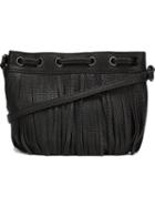 Rebecca Minkoff Fringed Shoulder Bag, Women's, Black, Leather