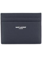 Saint Laurent Logo Cardholder - Blue