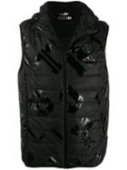 Plein Sport Padded Zip-up Gilet - Black