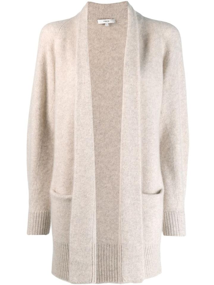 Vince Open-front Knit Cardi-coat - Neutrals