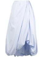 3.1 Phillip Lim Draped Bubble Hem Skirt - Blue