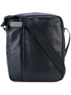 Borbonese - Shoulder Bag - Men - Leather/polyester - One Size, Black, Leather/polyester