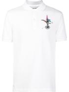 Lacoste Lacoste X Jean-paul Goude Printed Logo Polo Shirt, Men's, Size: 5, White, Cotton