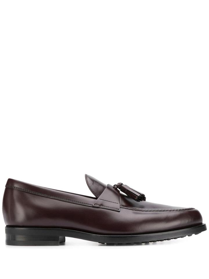 Tod's Tassel Embellished Loafers - Red