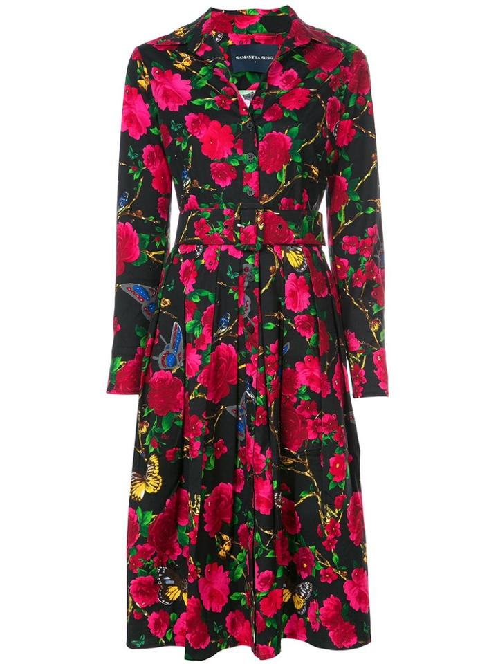 Samantha Sung Audrey Dress 1 Rose Butterfly - Black
