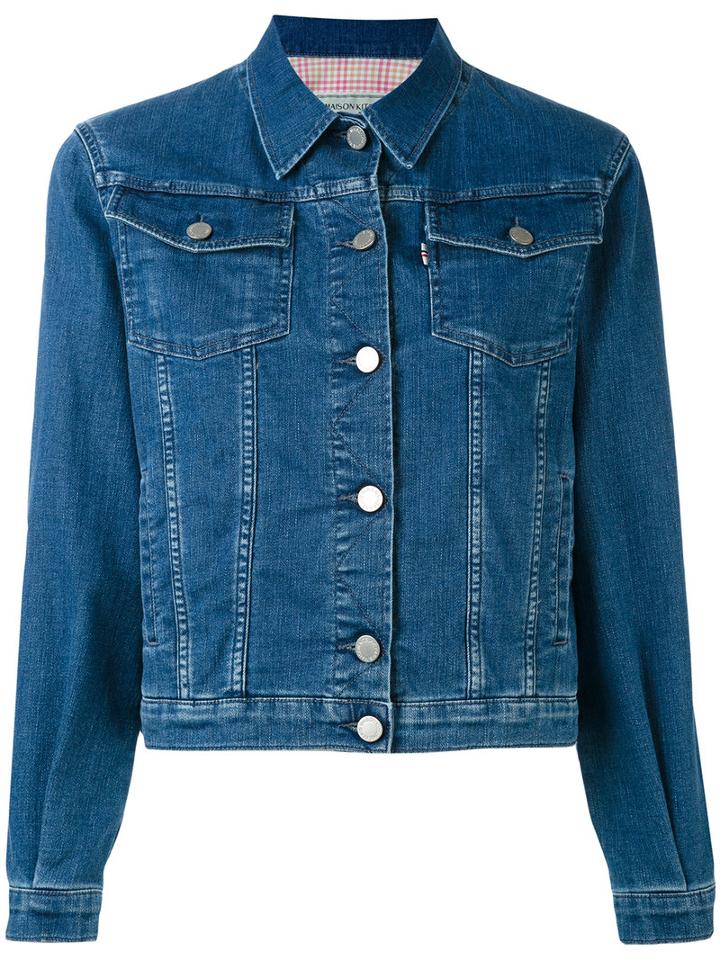 Maison Kitsuné - Denim Jacket - Women - Cotton/polyester - M, Blue, Cotton/polyester