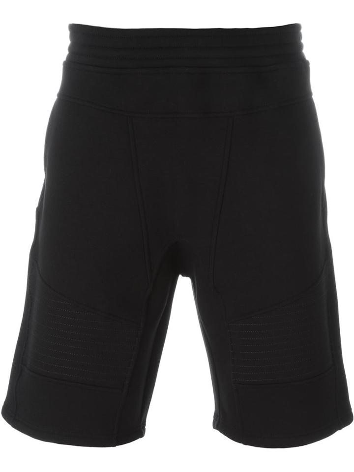 Neil Barrett Ribbed Detail Track Shorts