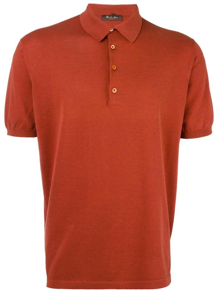 Loro Piana Classic Polo Shirt, Men's, Size: Xxxl, Yellow/orange, Cotton