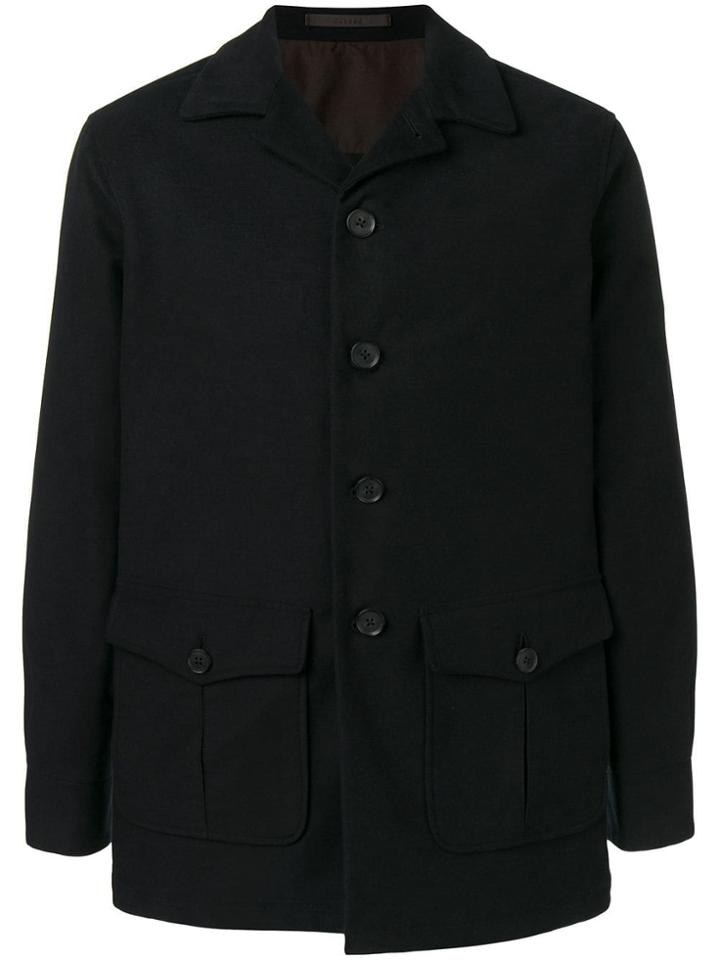 Caruso Cargo Pockets Blazer - Blue