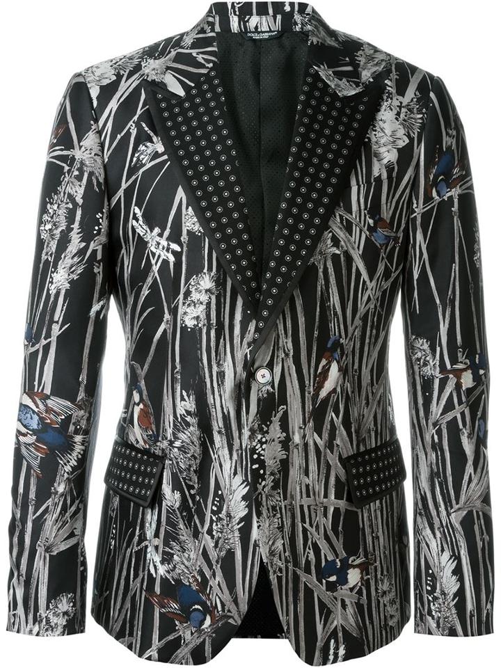 Dolce & Gabbana Bird Print Blazer