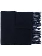 Carhartt Fringed Knitted Scarf - Blue