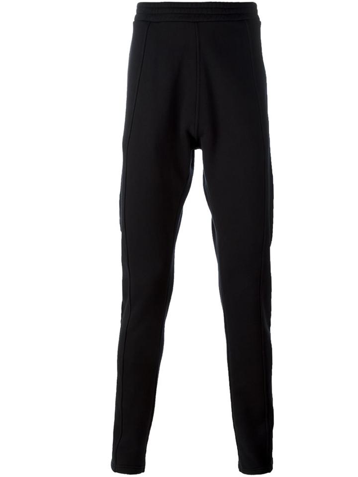 Ann Demeulemeester Grise Seam Detail Track Pants, Men's, Size: Small, Black, Cotton