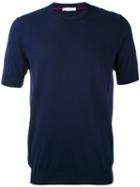 Paolo Pecora - Slim-fit T-shirt - Men - Silk/cotton - M, Blue, Silk/cotton
