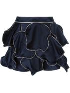 Jw Anderson Zip Trim Panelled Mini Skirt - Blue