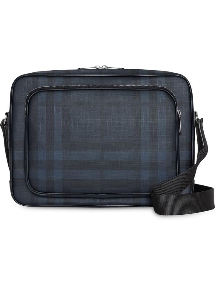 Burberry London Check Messenger Bag - Blue