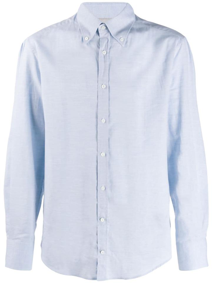 Brunello Cucinelli Classic Poplin Shirt - Blue