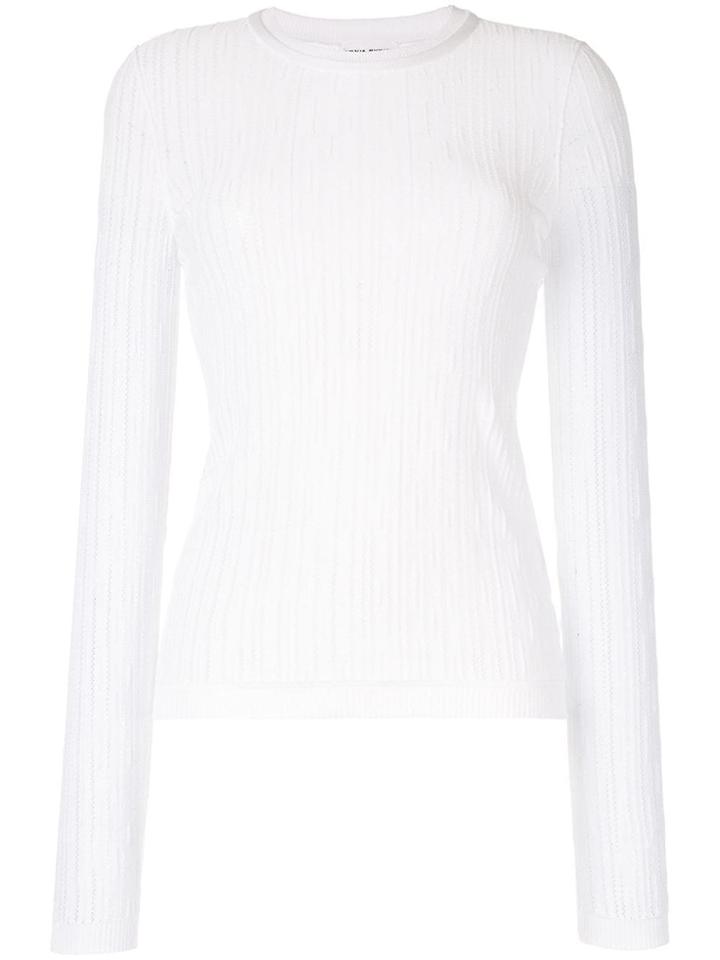 Sonia Rykiel Perforated Knit Jumper - White