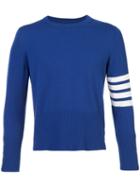 Thom Browne 4-bar Short Cashmere Pullover - Blue