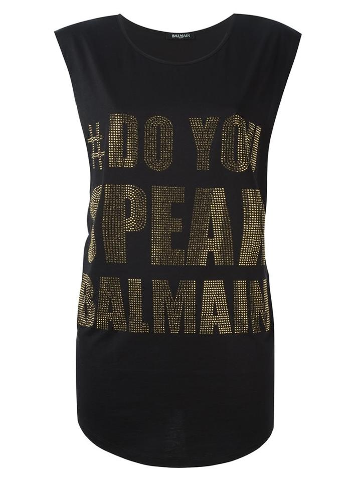Balmain #doyouspeakbalmain Tank Top