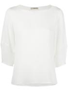 Etro Boat Neck Blouse, Women's, Size: 40, White, Silk