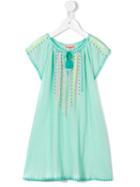 Sunuva Embroidered Cheesecloth Dress, Girl's, Size: 7 Yrs, Green
