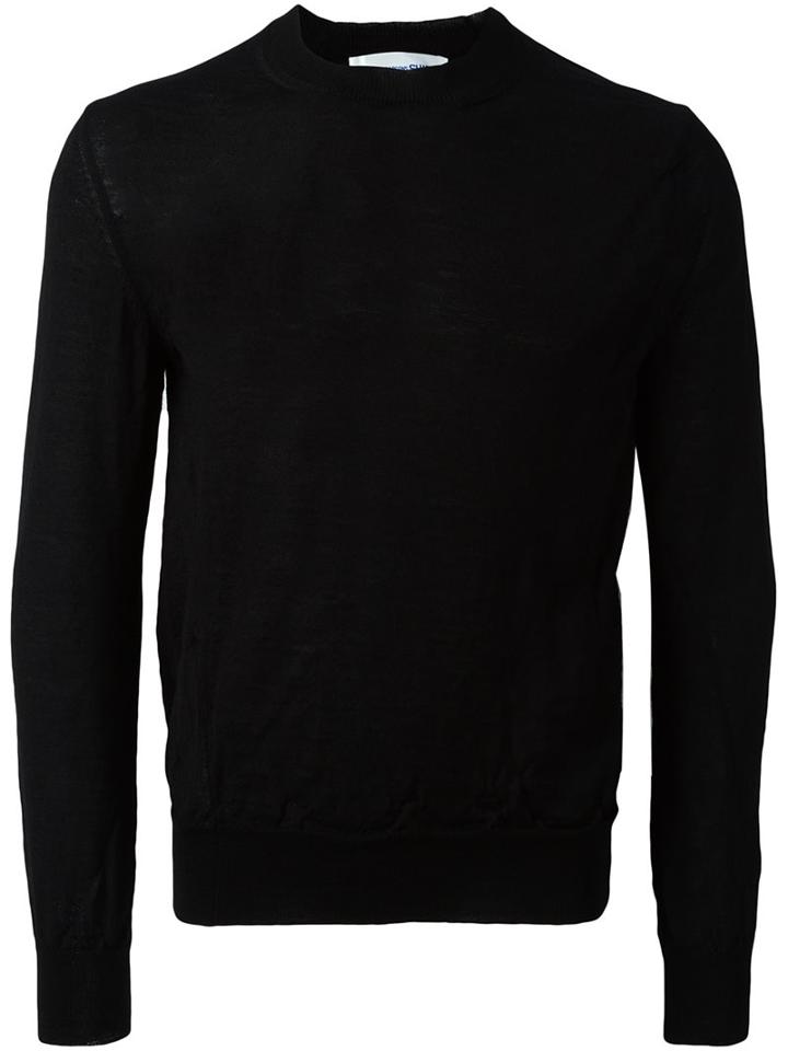 Comme Des Garçons Shirt Raw Edge Jumper, Men's, Size: Large, Black, Wool