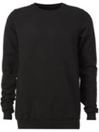Rick Owens Drkshdw Round Neck Sweatshirt, Men's, Size: Xs, Black, Cotton