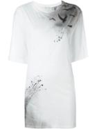 Faith Connexion Oversized Bird Print T-shirt, Women's, Size: Small, White, Cotton
