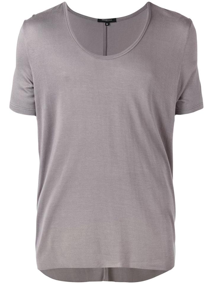Unconditional Loose Scoop Neck T-shirt - Grey
