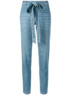 Ermanno Scervino Bow Fastening Trousers - Blue