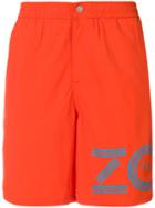 Kenzo Side Logo Beachwear Shorts - Yellow & Orange