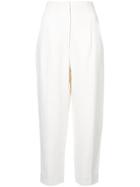 Rosetta Getty High-waisted Cropped Trousers - White