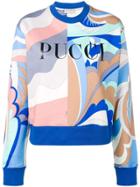 Emilio Pucci Graphic Print Sweatshirt - Blue