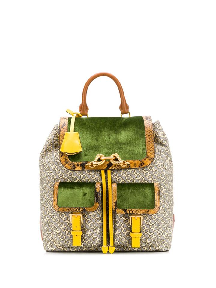 Tory Burch Jessa Flap Backpack - Green
