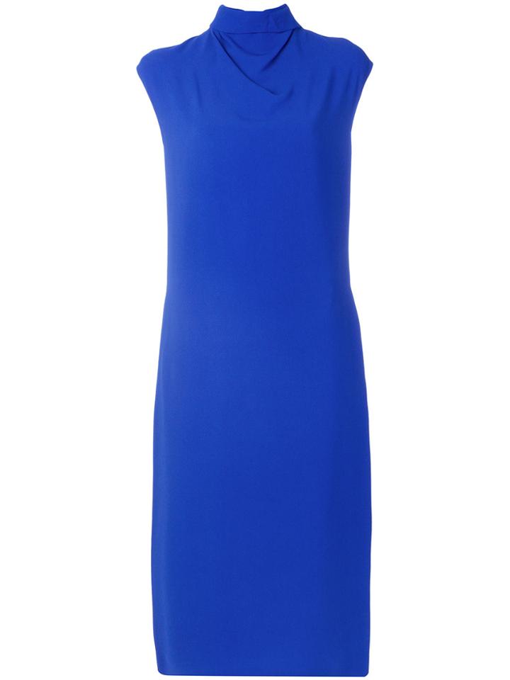 Joseph High Neck Dress - Blue