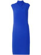 Joseph High Neck Dress - Blue