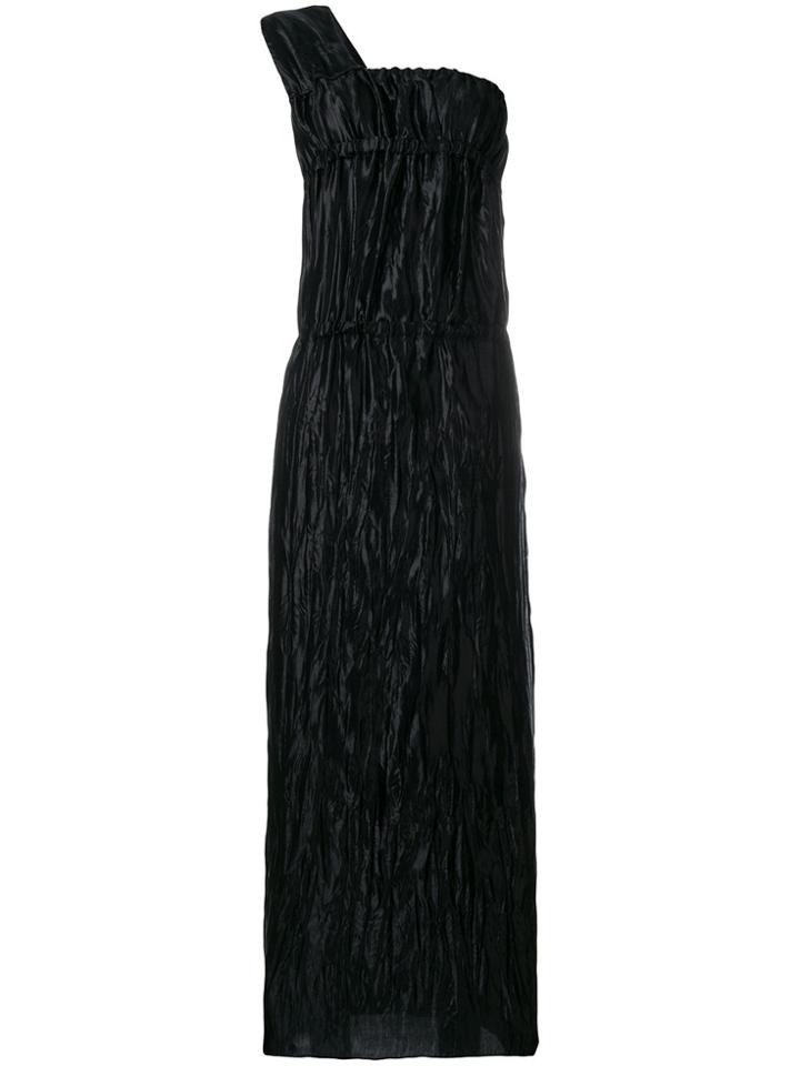 Ports 1961 Creased One Shoulder Dress - Black