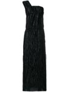 Ports 1961 Creased One Shoulder Dress - Black
