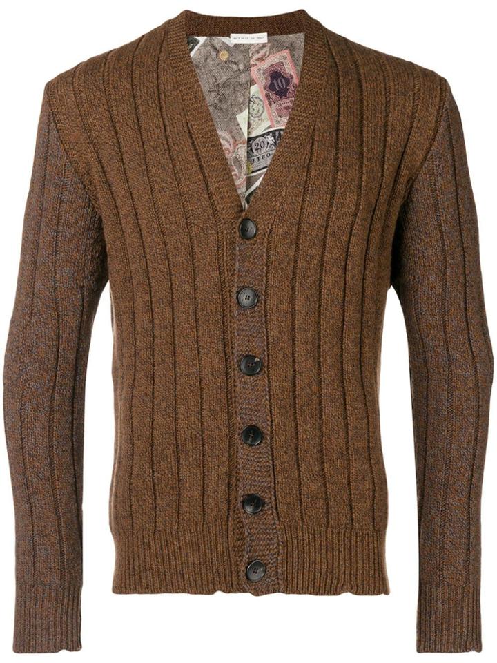 Etro Long Sleeved Cardigan - Brown