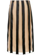 Kenzo Embroidered Ribbons Midi Skirt - Nude & Neutrals