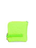 House Of Holland Quilted Logo Wallet - Green