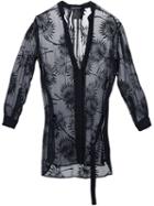 Ann Demeulemeester 'khan' Shirt, Women's, Size: 36, Black, Silk/cotton