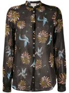 Forte Forte Bird Print Shirt - Black