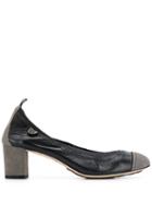 Chanel Pre-owned 2000's Contrasting Toe Pumps - Black