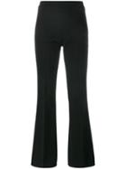 Giambattista Valli High Waisted Flared Trousers, Women's, Size: 42, Black, Cotton/viscose/spandex/elastane/acetate